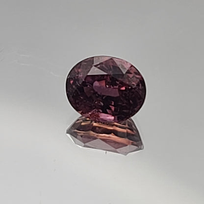 2.34ct ETW Earth-Mined Purple Orange Bi-Color Sapphire – Oval Cut, Unheated