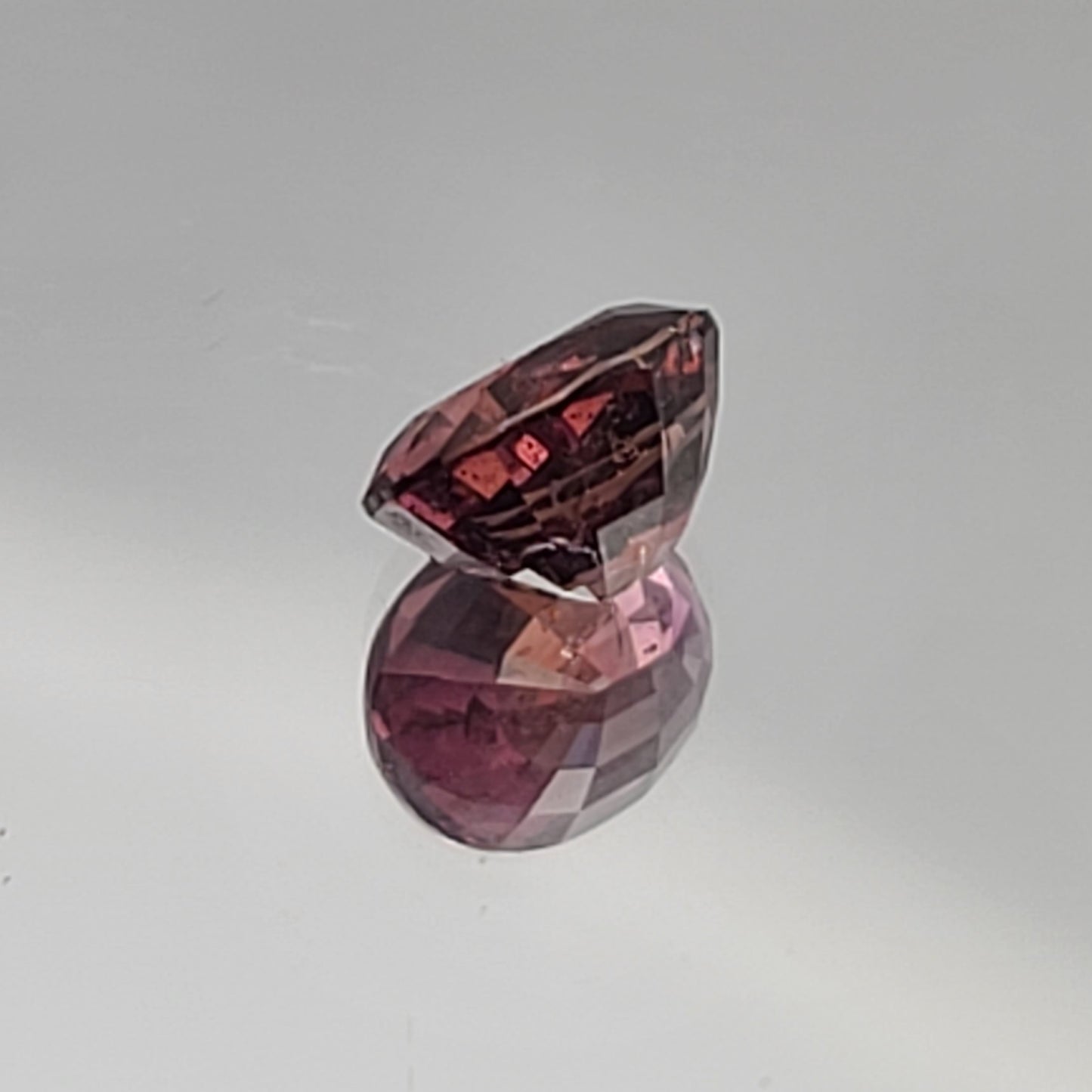 2.34ct ETW Earth-Mined Purple Orange Bi-Color Sapphire – Oval Cut, Unheated