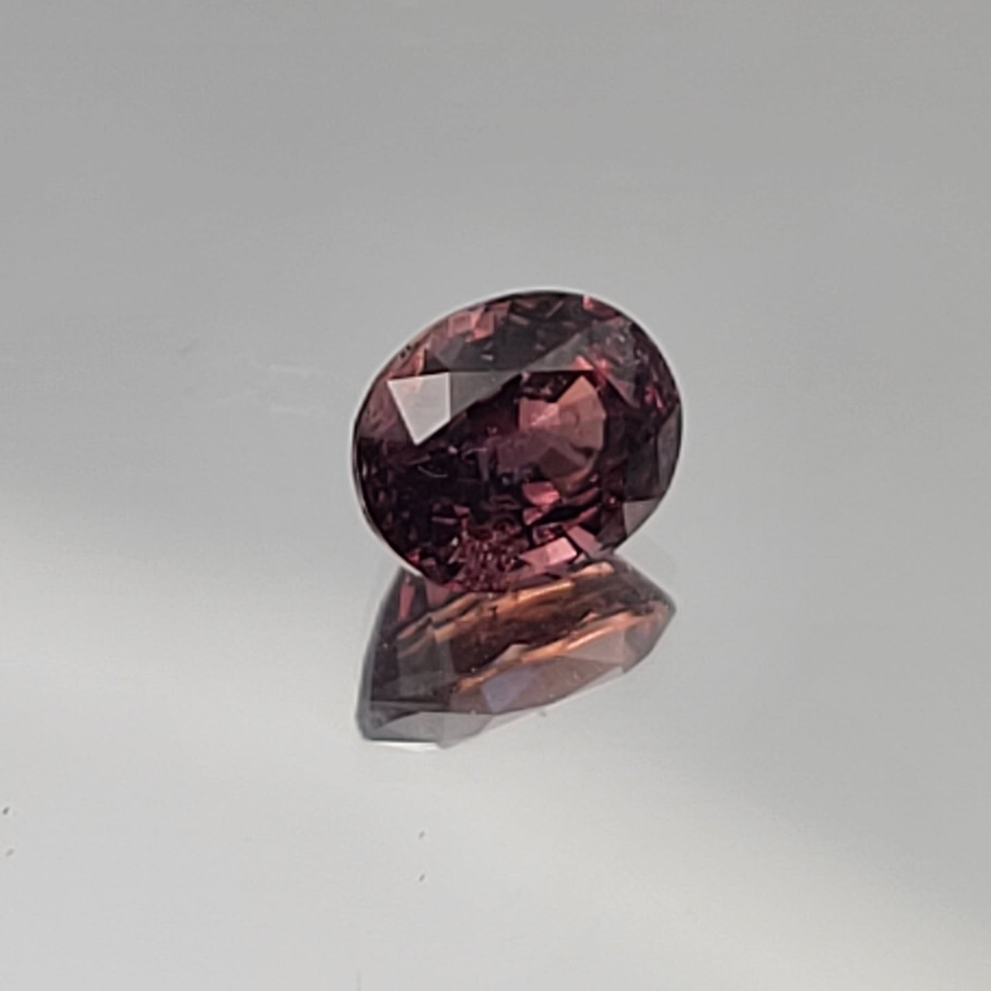 2.34ct ETW Earth-Mined Purple Orange Bi-Color Sapphire – Oval Cut, Unheated