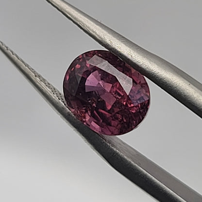 2.34ct ETW Earth-Mined Purple Orange Bi-Color Sapphire – Oval Cut, Unheated