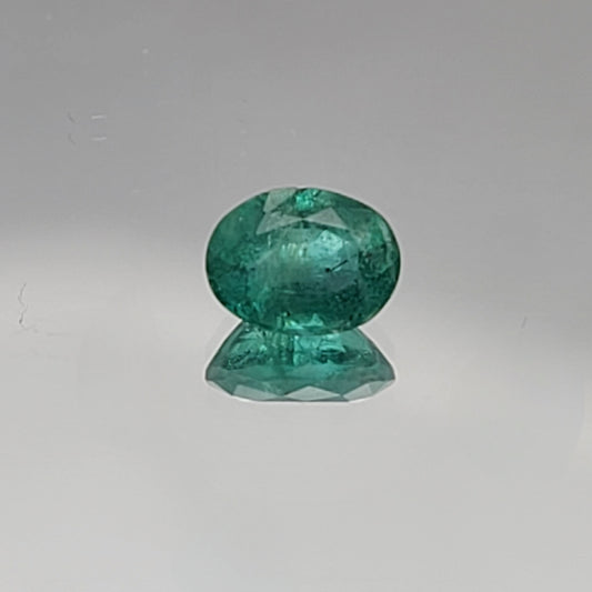 1.31ct ETW Earth-Mined Zambian Emerald – Oval Cut