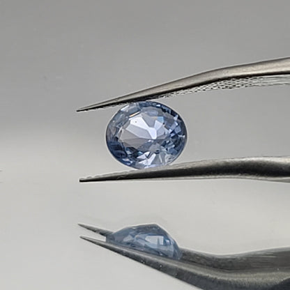 1.18ct ETW Earth-Mined Ceylon Blue Sapphire – Oval Cut, Unheated
