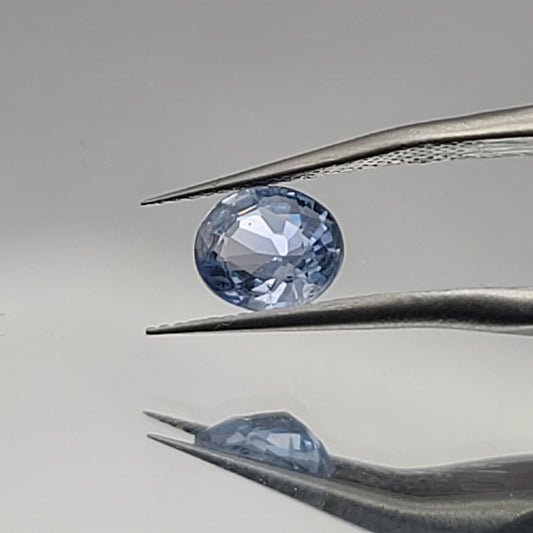 1.18ct ETW Earth-Mined Ceylon Blue Sapphire – Oval Cut, Unheated