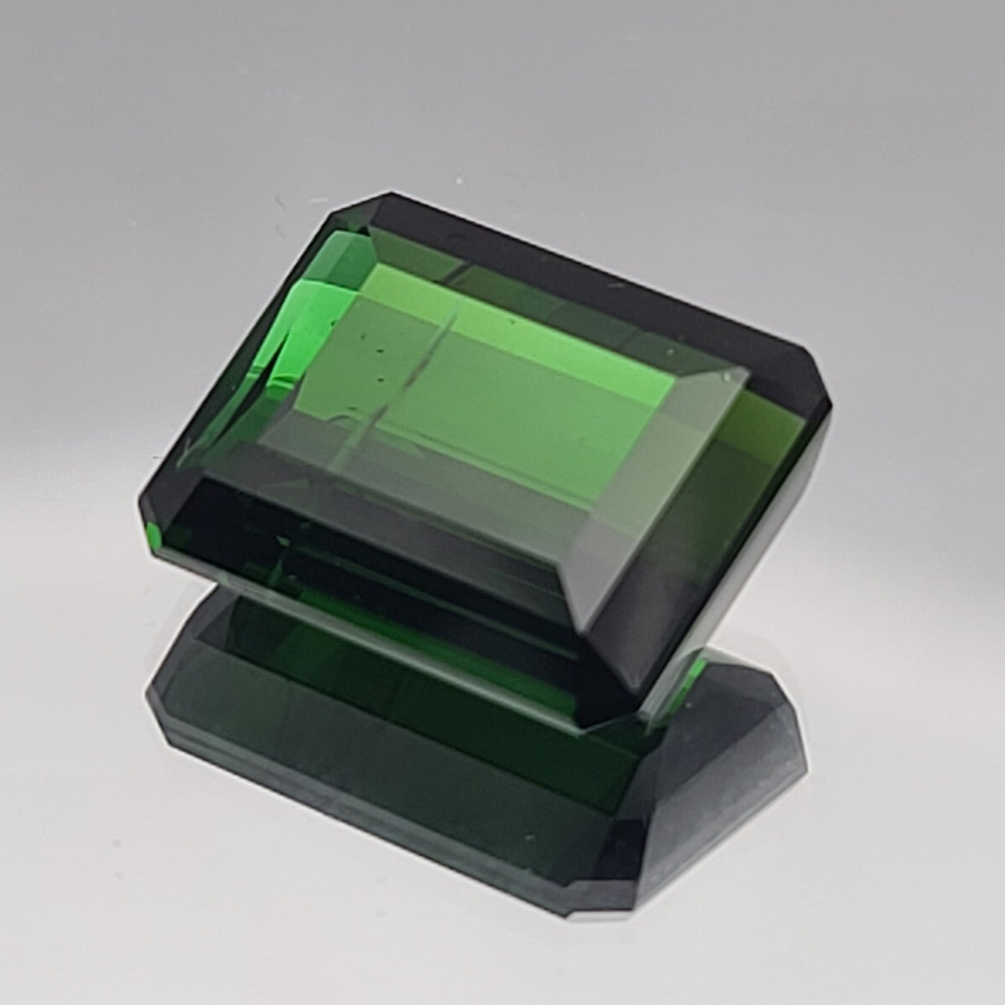 18.48ct ETW Earth-Mined Green Tourmaline – Emerald Cut, Unheated
