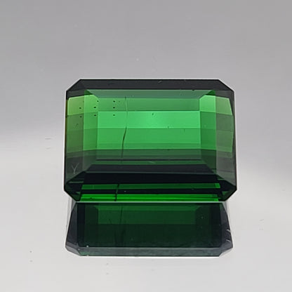 18.48ct ETW Earth-Mined Green Tourmaline – Emerald Cut, Unheated