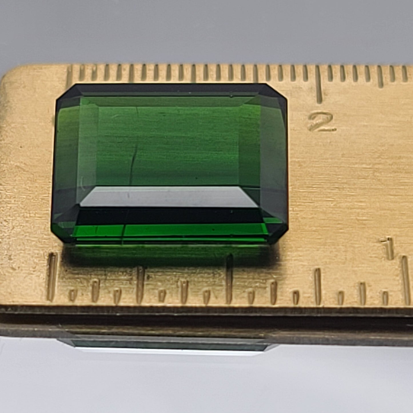 18.48ct ETW Earth-Mined Green Tourmaline – Emerald Cut, Unheated