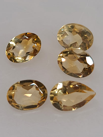 100ct Lot of Earth Mined Citrine Gemstones - B Grade