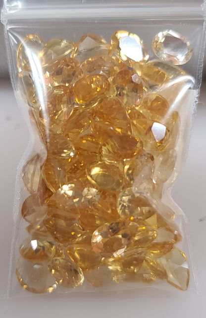 100ct Lot of Earth Mined Citrine Gemstones - B Grade