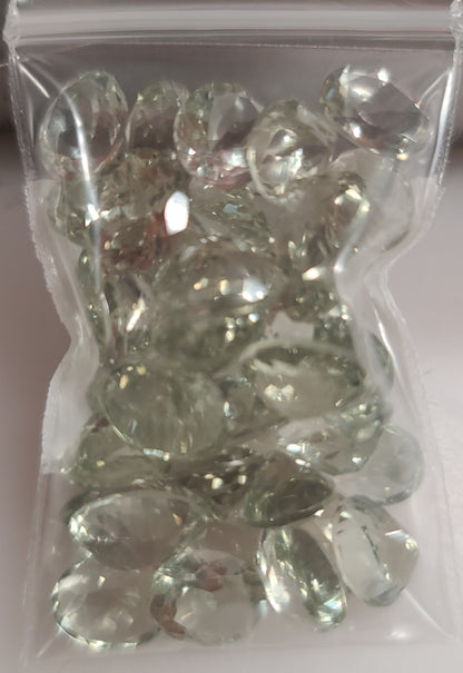 100ct Lot of Earth Mined Prasiolite Gemstones