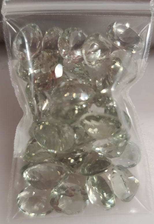 100ct Lot of Earth Mined Prasiolite Gemstones