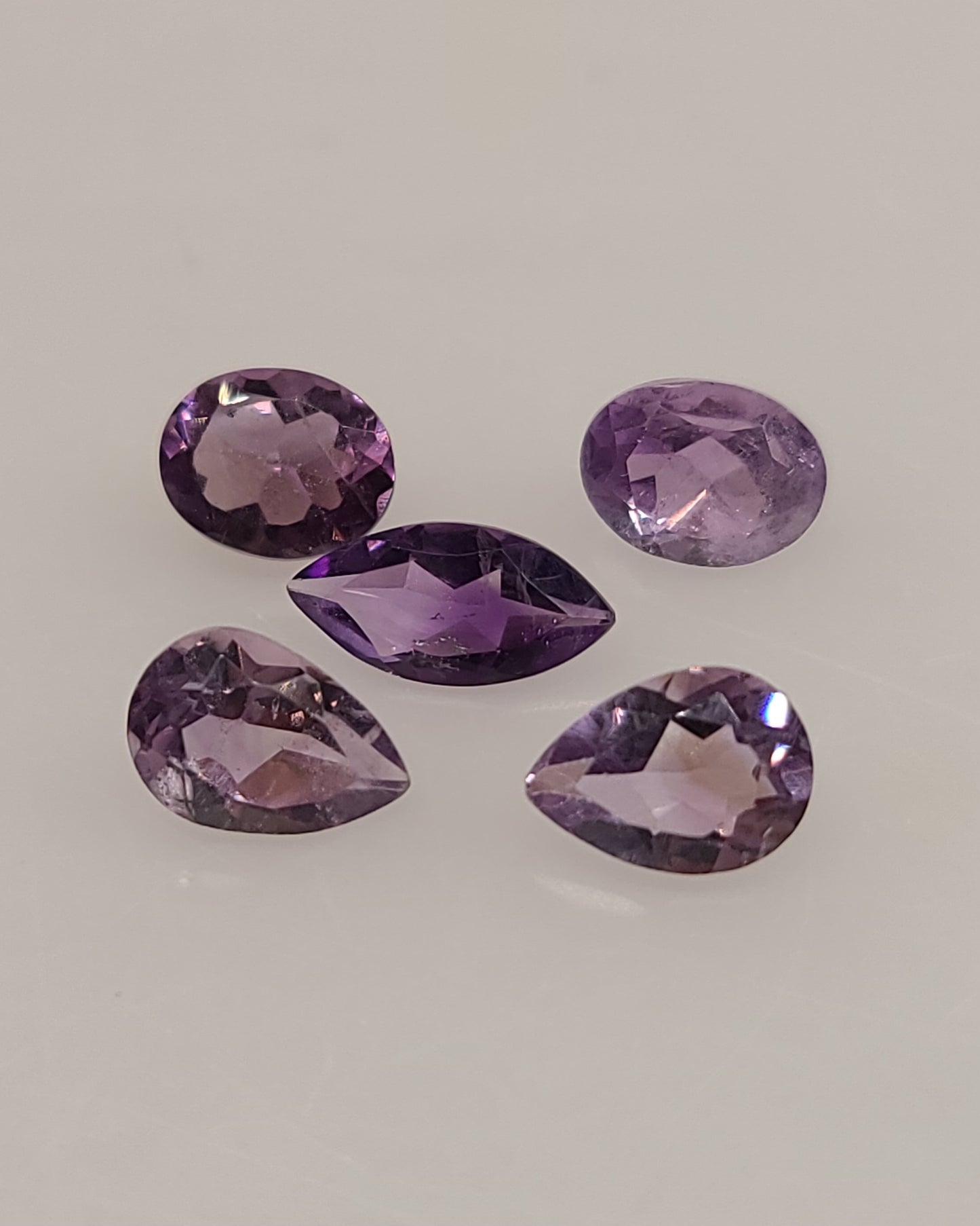 100ct Lot of Earth Mined Amethyst Gemstones - B Grade
