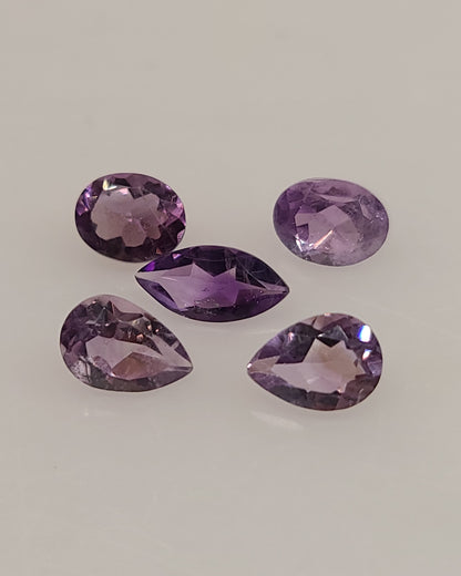 100ct Lot of Earth Mined Amethyst Gemstones - B Grade