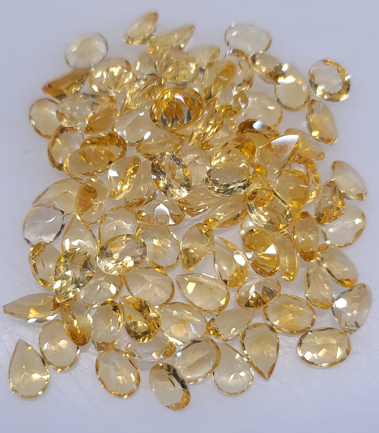 100ct Lot of Earth Mined Citrine Gemstones - B Grade