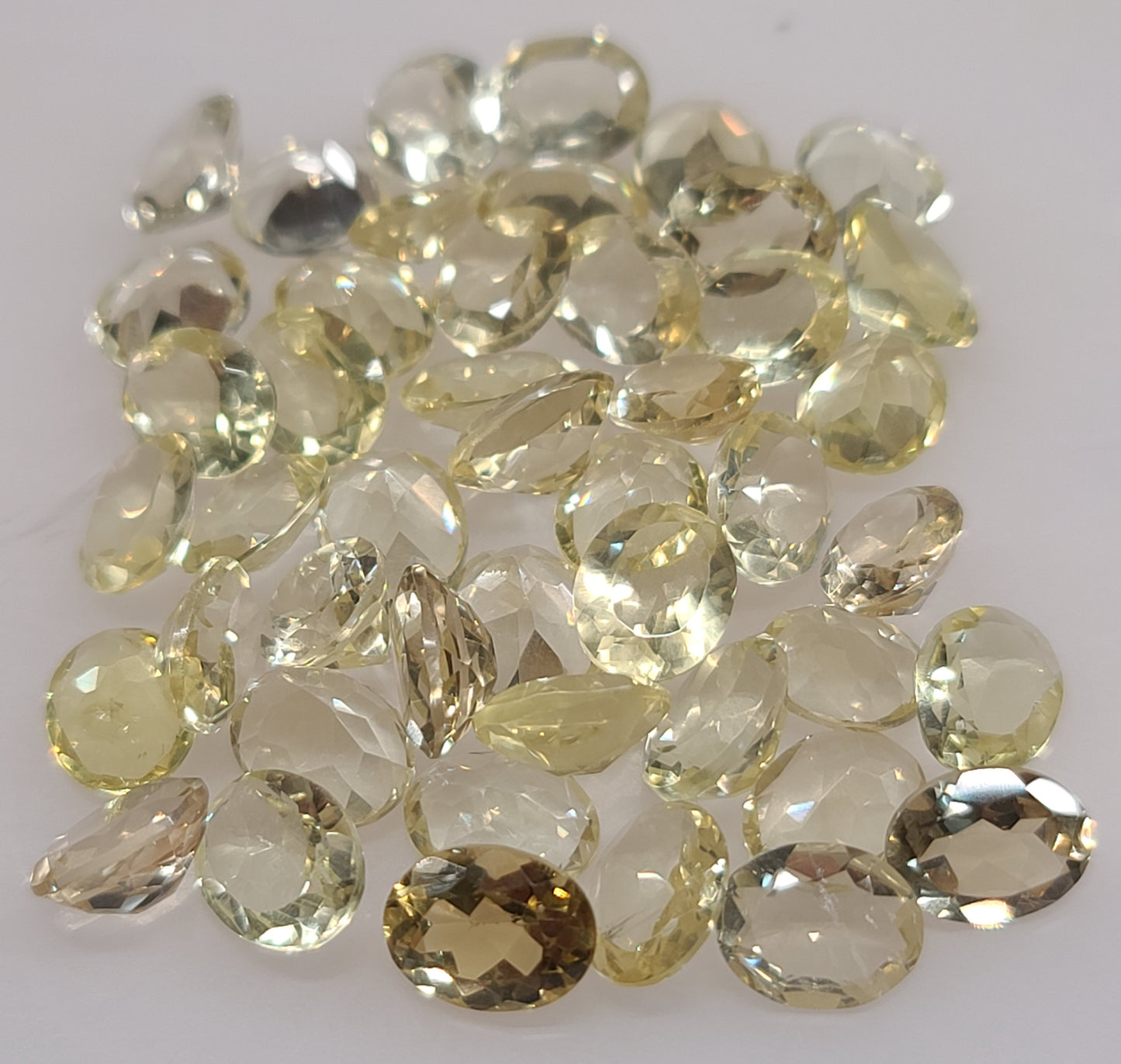 100ct Lot of Earth Mined Lemon Quartz Gemstones - B Grade