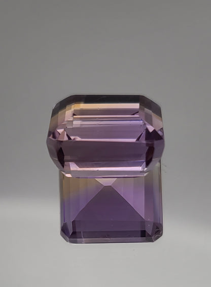 29.00ct ETW Earth-Mined Yellow & Purple Ametrine – Asscher Cut, Large Stone