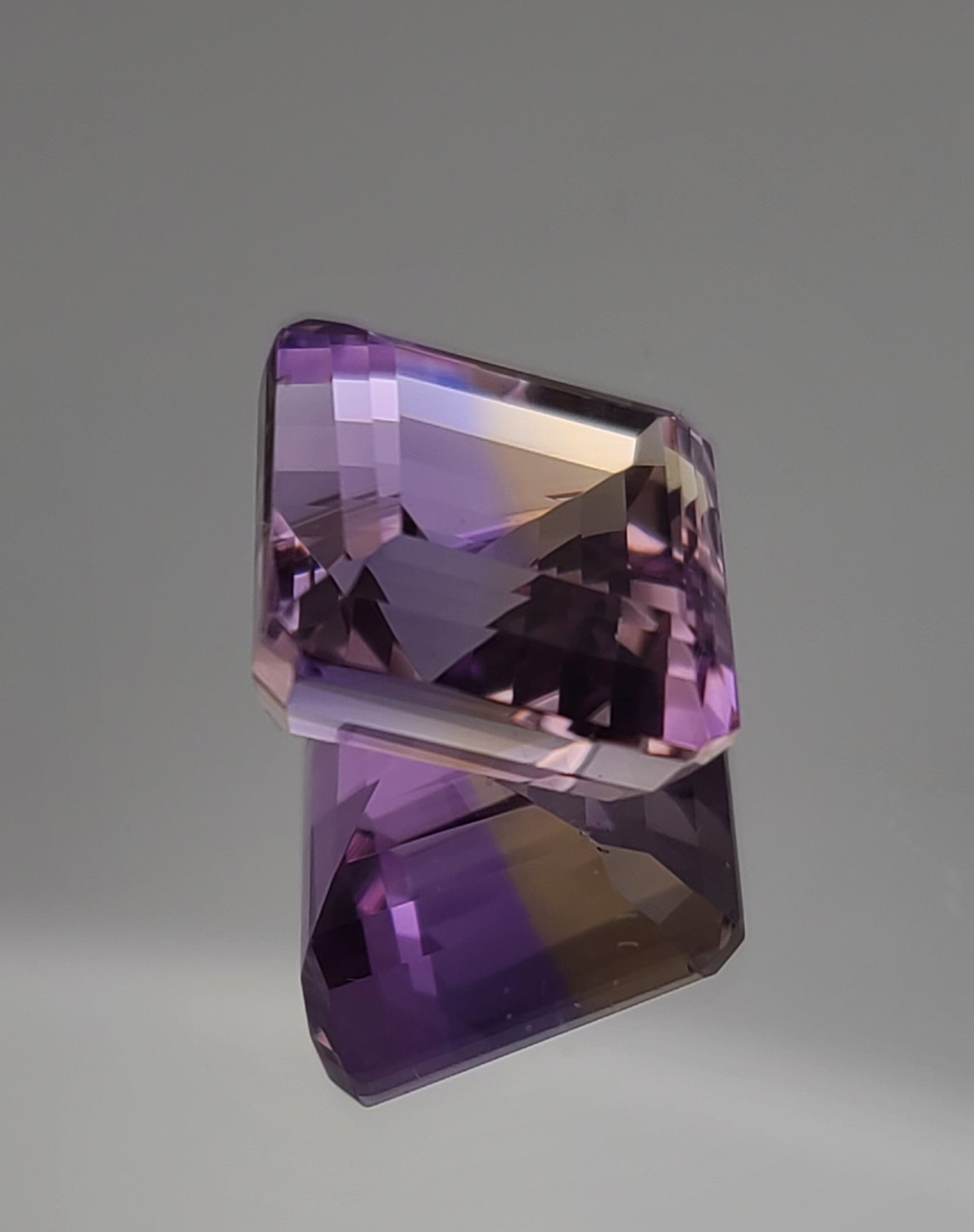 29.00ct ETW Earth-Mined Yellow & Purple Ametrine – Asscher Cut, Large Stone