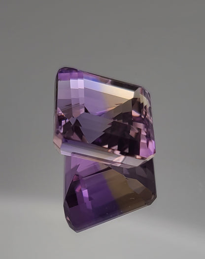 29.00ct ETW Earth-Mined Yellow & Purple Ametrine – Asscher Cut, Large Stone