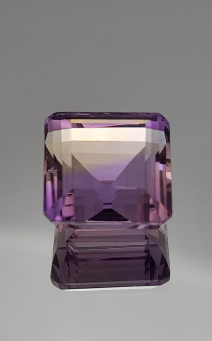 29.00ct ETW Earth-Mined Yellow & Purple Ametrine – Asscher Cut, Large Stone