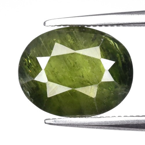 3.32ct ETW Earth-Mined Green Sapphire – Oval