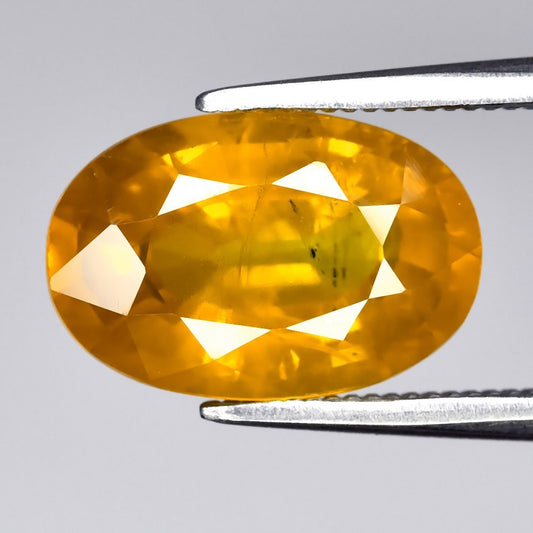 3.32 ct ETW Yellow Sapphire – Oval Cut