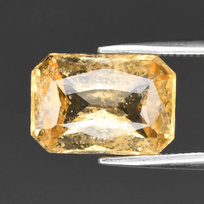 3.97ct ETW Earth-Mined Yellow Grossular Garnet – Octagon Cut, Unheated