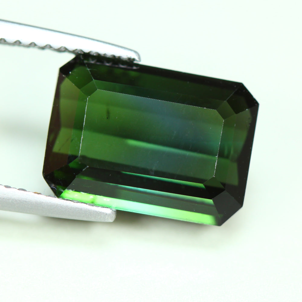 4.00ct ETW Earth-Mined Hunter Green Tourmaline – Octagon Cut, Unheated