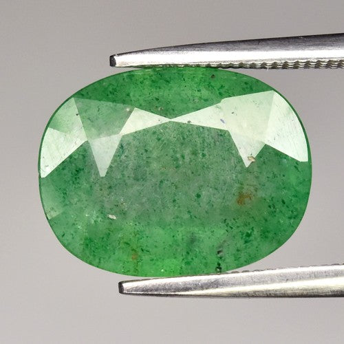 4.01ct ETW Earth-Mined Green Aventurine – Oval Cut