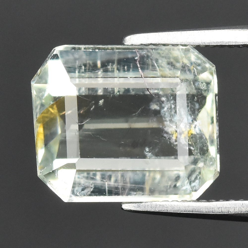 4.12 ct ETW Very Light Bluish Green Tourmaline – Octagon Cut