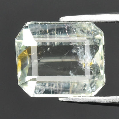 4.12 ct ETW Very Light Bluish Green Tourmaline – Octagon Cut