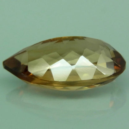 12.50ct ETW Apricot Peach Topaz Gemstone – Brazil - Pear Cut