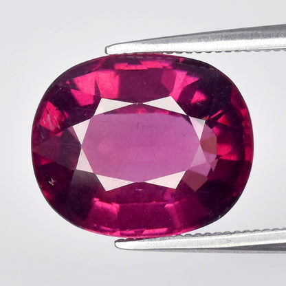 5.70ct ETW Purplish Pink Rhodolite Garnet Gemstone – Oval Cut