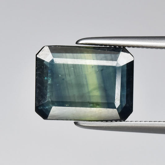 2.25ct ETW Earth-Mined Blue Green Sapphire – Octagon Cut
