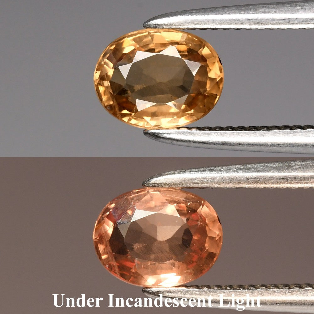 0.62ct 5.5x4.3mm VS Oval Natural Color Change Garnet - Unheated Africa Gem
