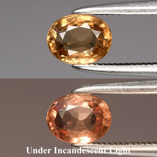 0.62ct 5.5x4.3mm VS Oval Natural Color Change Garnet - Unheated Africa Gem