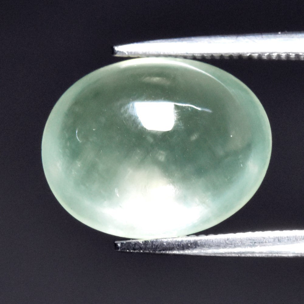6.22ct Earth-Mined Prehnite – Oval Cabochon