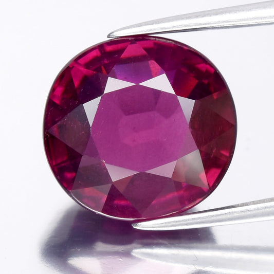 6.51ct ETW Pinkish Purple Rhodolite Garnet Gemstone – Cushion Cut