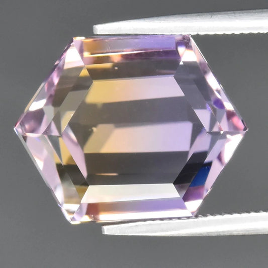 7.50ct ETW Ametrine Gemstone – Hexagon Cut
