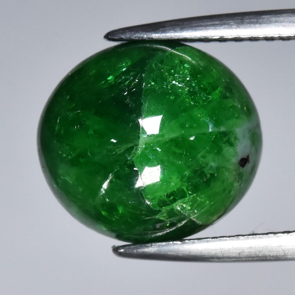 8.92ct ETW Tsavorite Garnet Gemstone - Oval Cabochon Cut - DISCOUNTED