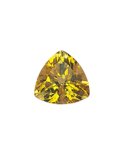6.55ct ETW Natural Citrine Gemstone - Trillion Cut