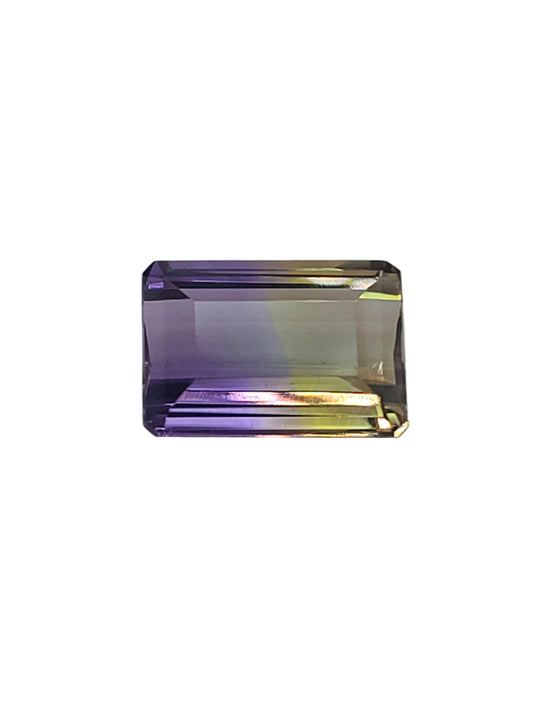 8.1ct ETW Natural Ametrine Gemstone - Emerald Cut