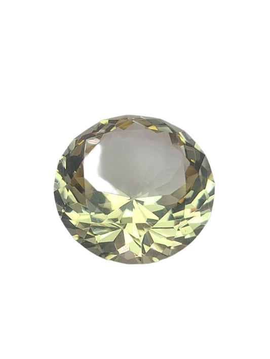 21.7ct ETW Natural Citrine Gemstone - Round Cut