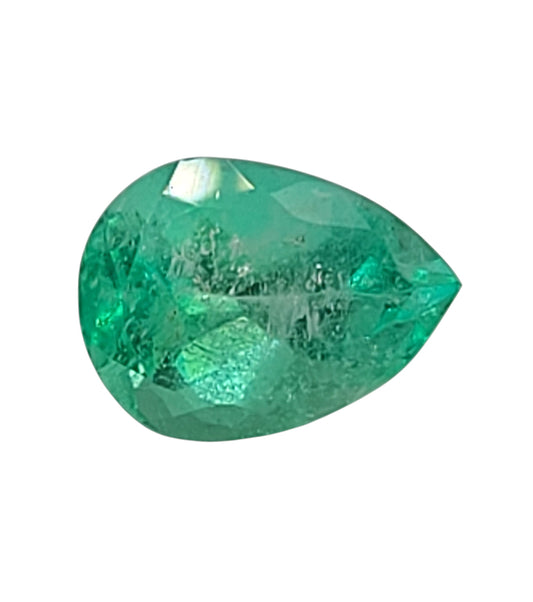 2.99ct ETW Natural Emerald Gemstone – Pear Cut