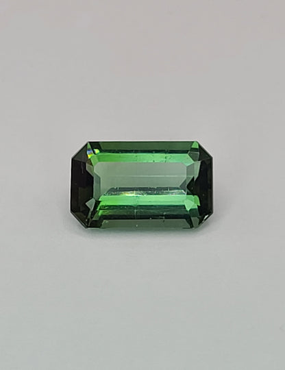 6.27ct ETW Natural Green Tourmaline Gemstone - Oval Cut