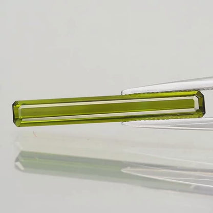 1.54ct ETW Green Tourmaline Gemstone – Octagon Cut