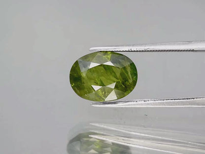5.62ct ETW Green Sapphire Gemstone - Oval Cut