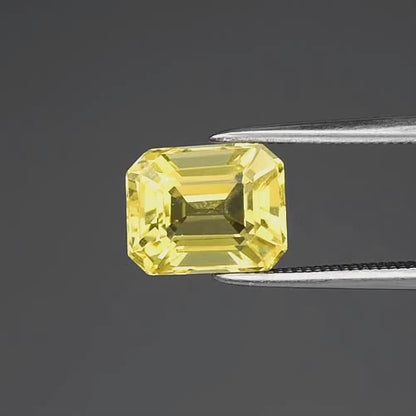 2.07ct ETW Earth-Mined Yellow Scapolite – Octagon Cut, Unheated
