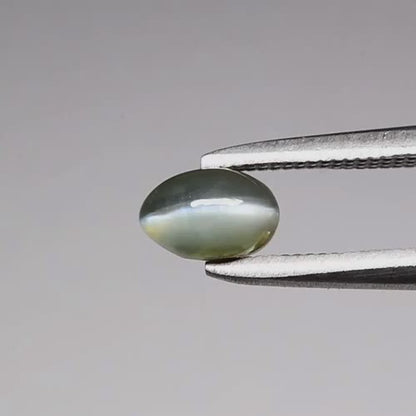 0.72ct ETW Cat's Eye Alexandrite Gemstone – Oval Cabochon