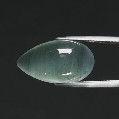 14.87ct Pear Cabochon Natural Greenish Blue Aquamarine - Unheated - DISCOUNTED