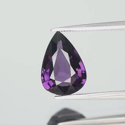 2.48ct ETW Violet Spinel Gemstone – Pear Cut