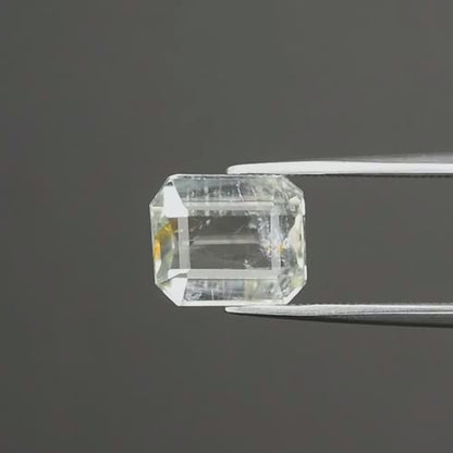 4.12 ct ETW Very Light Bluish Green Tourmaline – Octagon Cut